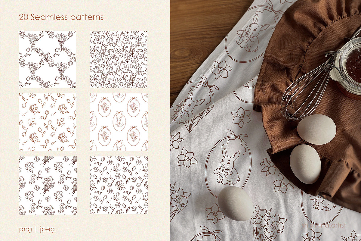 Easter & Spring Clipart Set, a Seasonal Illustration by shishkina.artist (Photo 8 of 9)