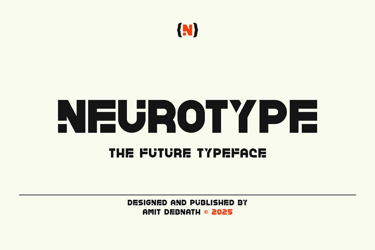 Neurotype, a Sans Serif Font by Amit Debnath (Photo 1 of 7)
