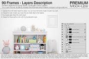Nursery Wallpaper & Frames Mockups, a Product Mockup by mock-ups (Thumbnail 6 of 23)