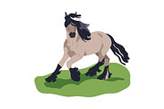 Horses, equine animals running set, an Animal Illustration by Good Studio (Thumbnail 5 of 13)