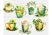 St.Patrick’s Day Coffee PNG, a Seasonal Illustration by GlamArtZhanna (Thumbnail 6 of 6)