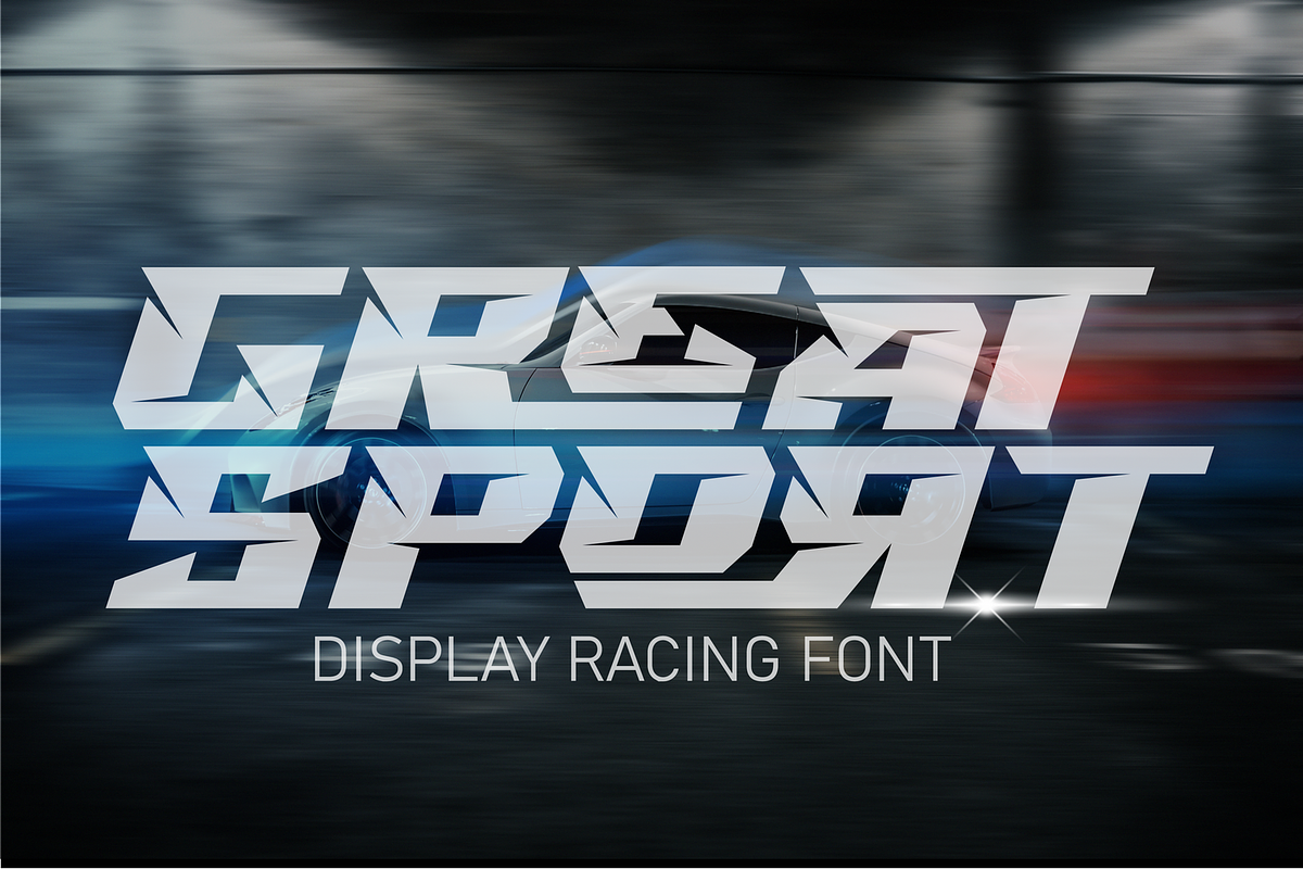 Great Sport Font, a Sans Serif Font by 177Studio (Photo 1 of 8)