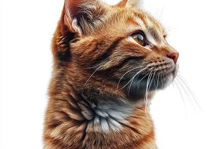 Ginger kitten profile view alert ado, an Animal Photo by Pixeness