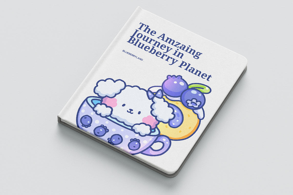 Sweet Blueberry Delight, an Animal Illustration by CreativeValuation (Photo 10 of 12)