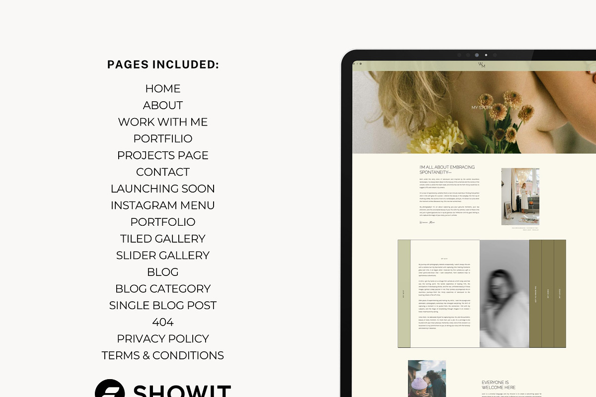 Showit Website Template | Winnie, a Websites & App Template by Hey Ambr Creative (Photo 2 of 6)