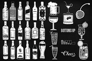 Chalk Sketchy Cocktails Clip Art, a Food Illustration by FrankiesDaughtersDesign (Thumbnail 2 of 4)