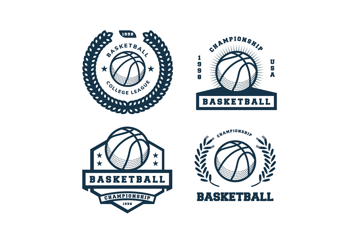 8 logo basketball BUNDEL, a Templates & Theme by grindstudio (Photo 2 of 3)