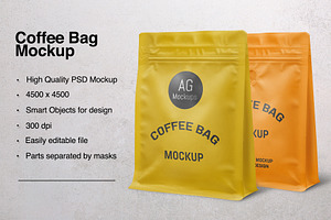 Coffee Bag Mockup