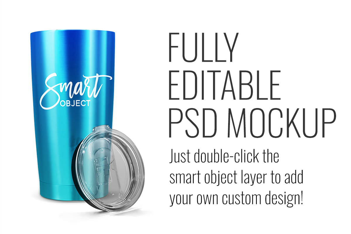 20oz Stainless Hogg Tumbler Mockup, a Product Mockup by SarahDesign (Photo 4 of 7)