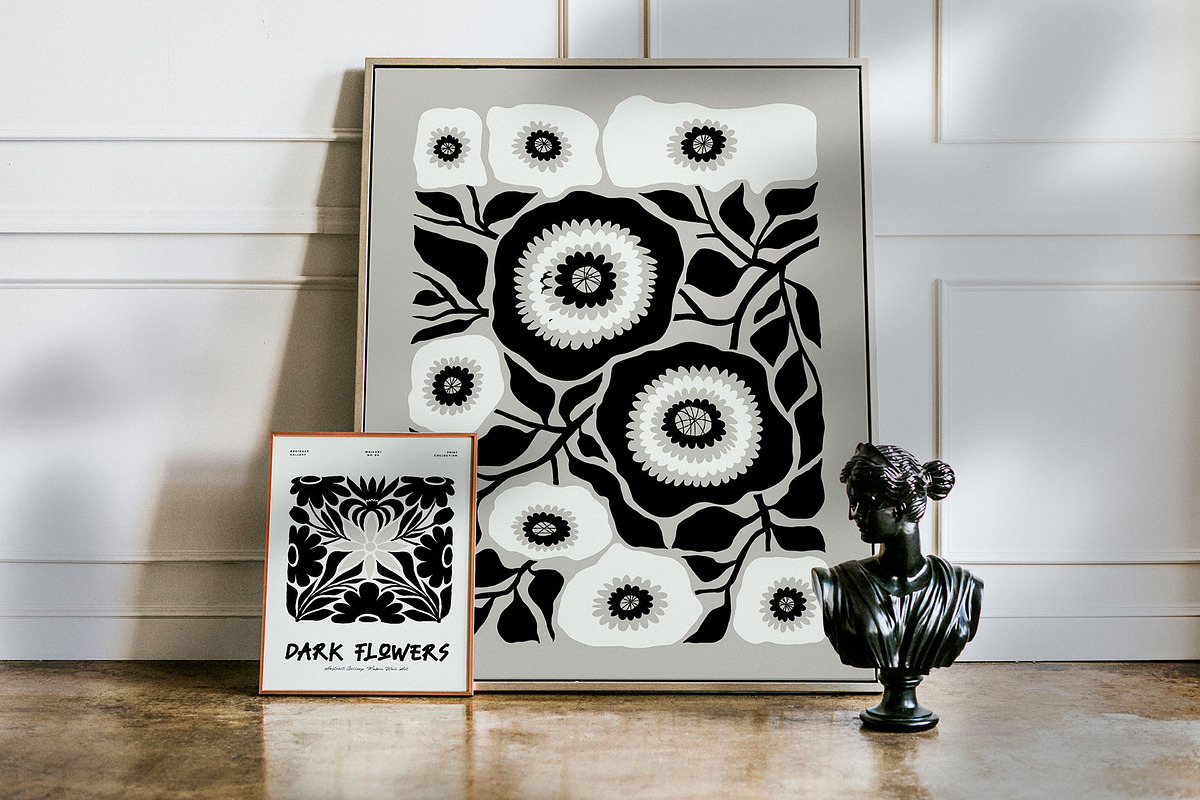 Dark Flowers | Wall Art Creator, an Object Graphic by Leleka.Store (Photo 8 of 15)