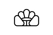 Restaurant Cafe Booths and Seat Logo, a Branding & Logo Template by Buqancreative (Thumbnail 4 of 5)