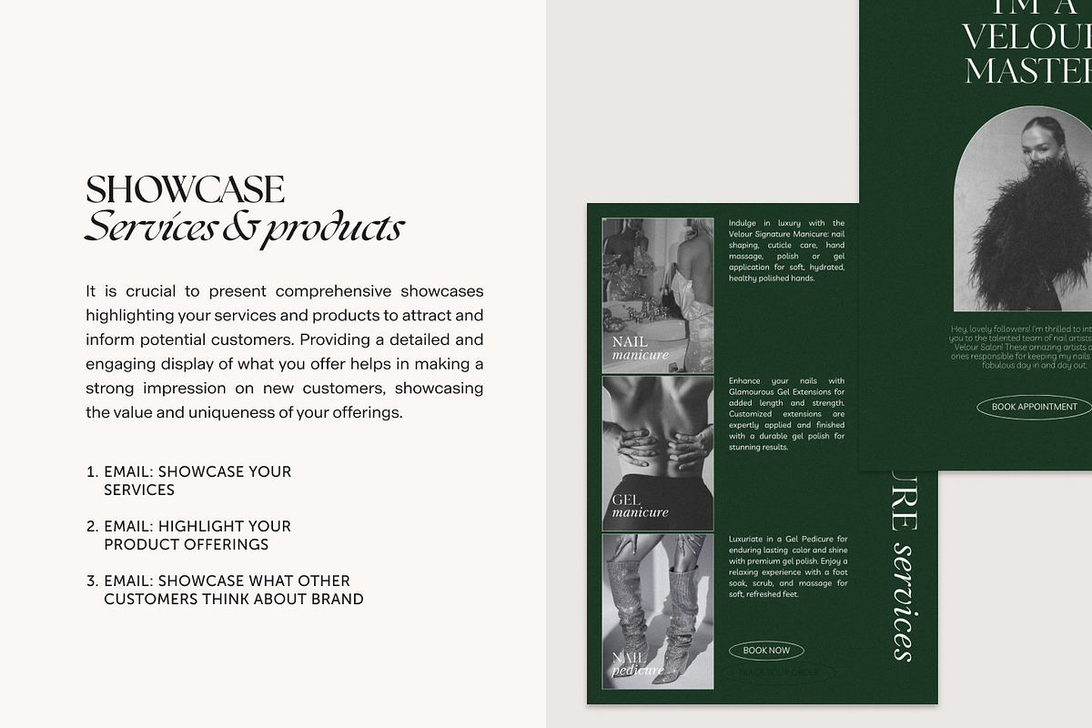 Velour | Canva Email Templates, an Email Template by Lavinia Visuals (Photo 5 of 9)