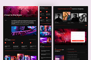 Quickets – Concert Ticketing Website, an UI Kit Template by peterdraw (Thumbnail 3 of 7)