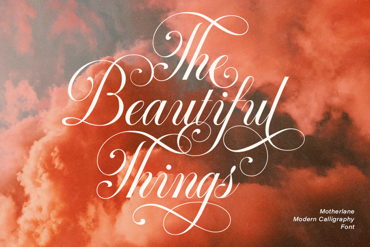 Motherlane Modern Calligraphy, a Script Font by Letterhend Studio (Photo 10 of 14)