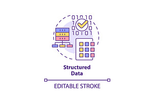 Structured Data Concept Icon