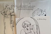 Being Loved - Vintage Line Art, a Decorative Illustration by whiteheartdesign (Thumbnail 4 of 14)