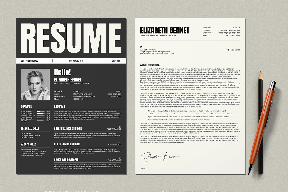 Resume - CV - Letter, a Resume Template by Cleffon_Graphic_Studio (Photo 4 of 6)