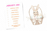 Watercolor Easter Bunny Clipart, an Illustration by Watercolor design (Thumbnail 11 of 11)