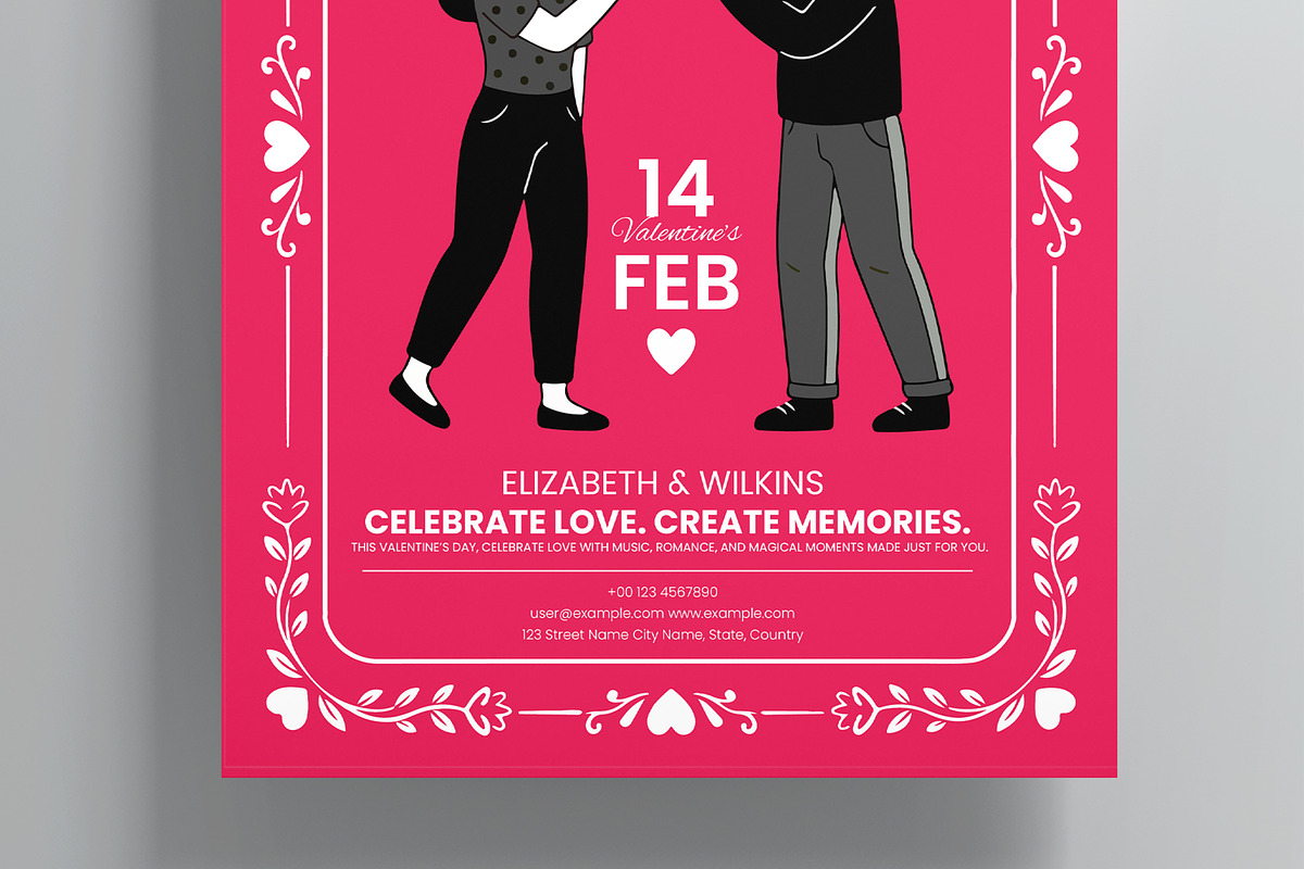 Valentines Day Flyer Template, a Stationery Template by MightyDesign (Photo 3 of 8)