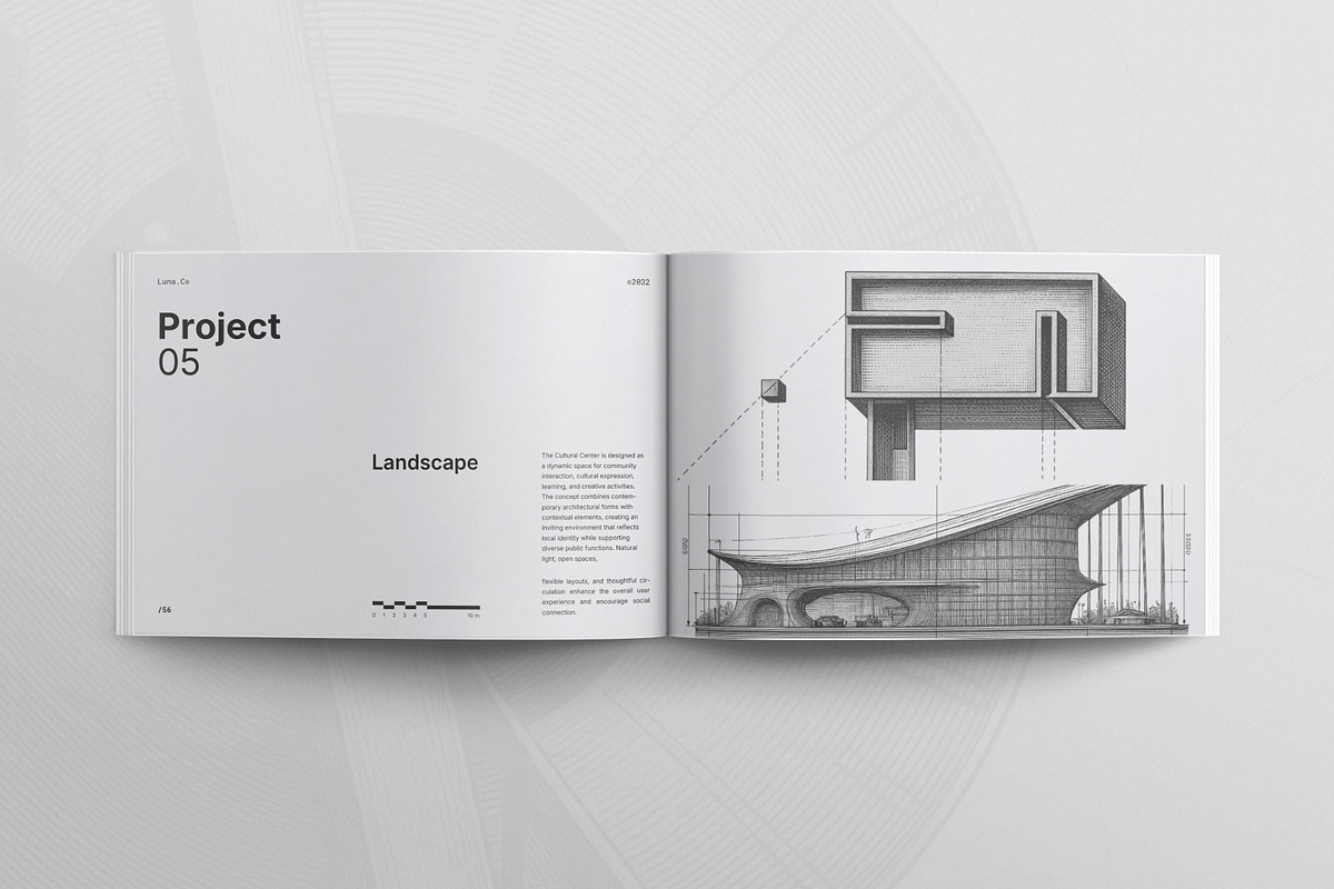 Architecture Portfolio Landscape, a Brochure Template by Studio Monova (Photo 12 of 15)