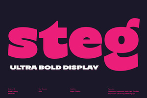 Steg - Ultra Bold Display