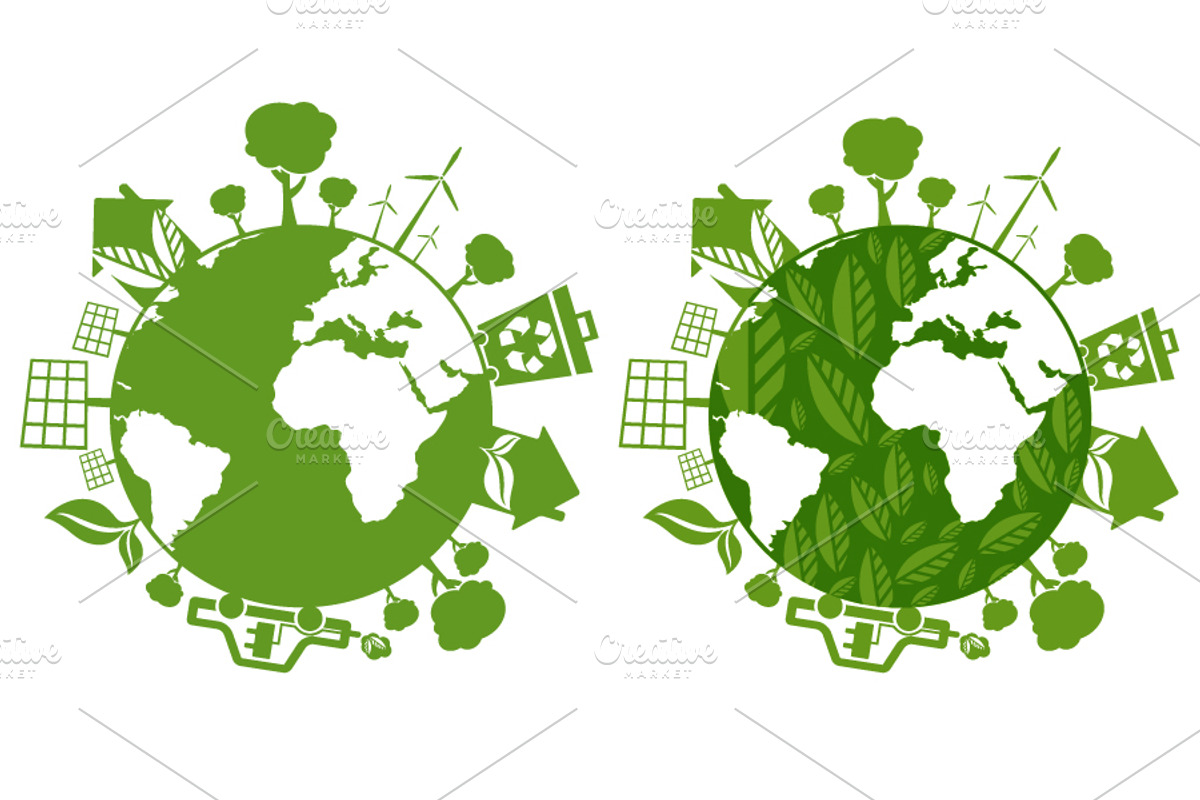 Green planet, an Illustration by UVAconcept