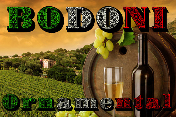 Bodoni Ornamental preview 8