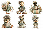 Whimsical Easter Duck Clipart, an Illustration by Daily.Designs (Thumbnail 4 of 7)
