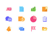 Glassmorphism Icon Set, a Finance Illustration by studiogstock (Thumbnail 2 of 3)