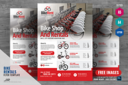 Bicycle Rental Company Flyer, a Flyer Template by PSDPixel (Thumbnail 1 of 5)