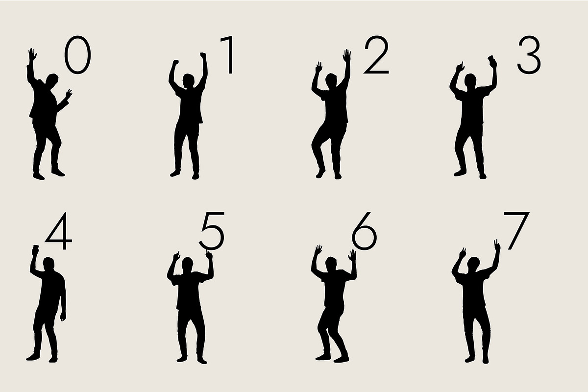 People Silhouettes Dingbats Font, a Symbol Font by Minimalartstudio (Photo 7 of 8)