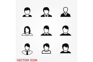 User icon vector