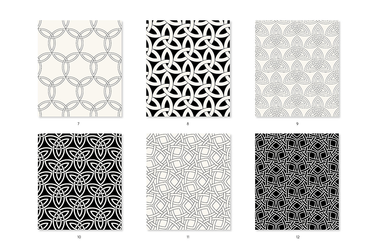 Interlacing Seamless Patterns, a Pattern Graphic by Curly_Pat (Photo 5 of 7)