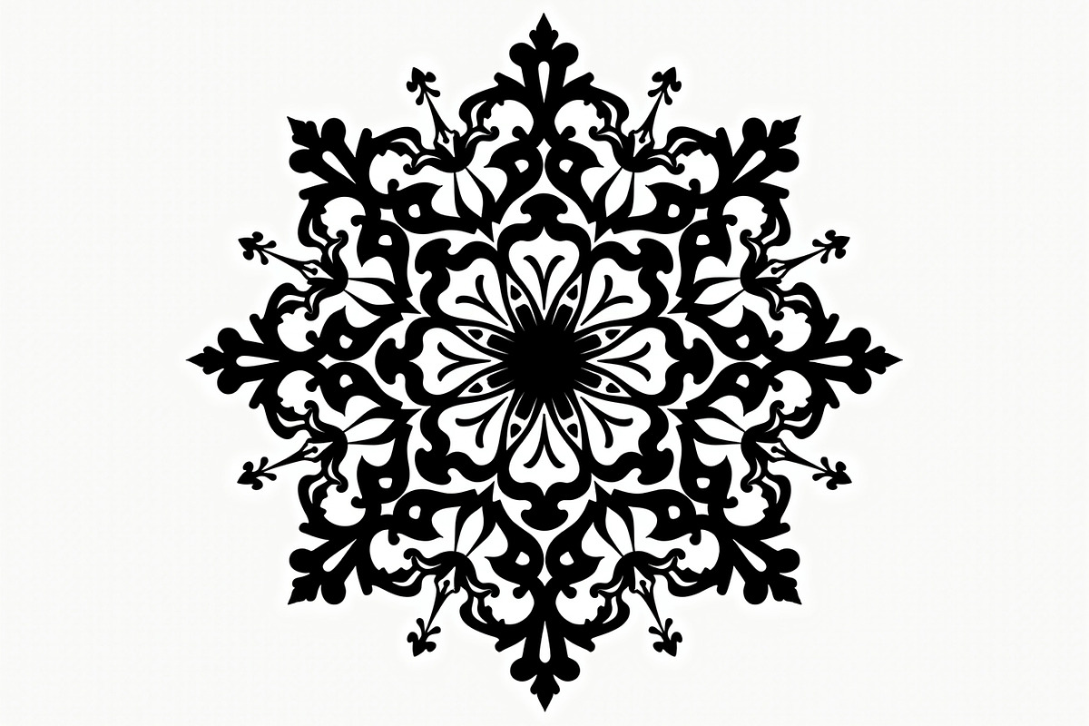 Decorative Mandala Vector Set, an Illustration by hafijul (Photo 8 of 9)