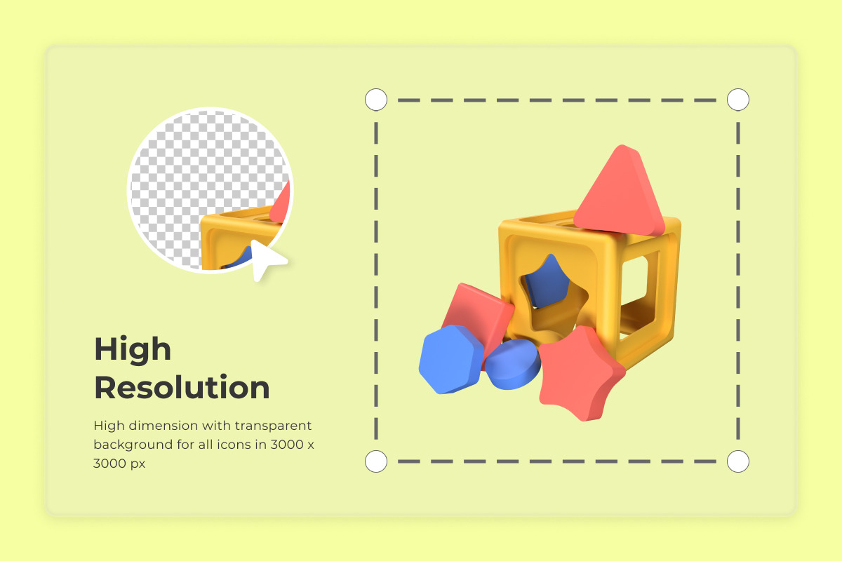 Kids Toys 3D Icon Set, an Object Illustration by twinstd (Photo 3 of 6)
