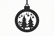 Christmas Laser Cut Ornament Bundle, a Graphic by musafir_fashion (Thumbnail 16 of 16)
