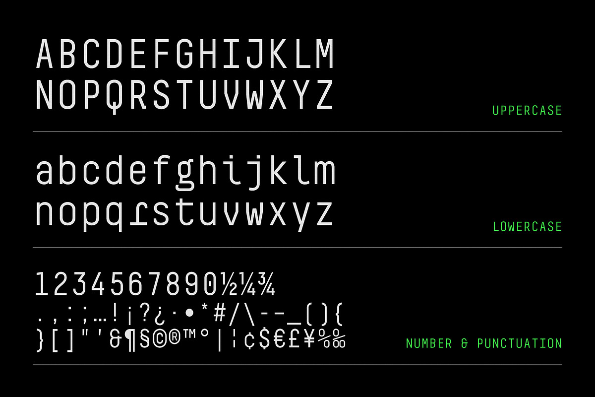 Mono Blaze, a Sans Serif Font by graphicook (Photo 3 of 10)