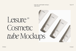 Cosmetic tube mockup - Leisure