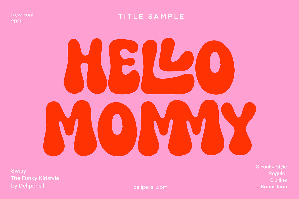 Swisy - Playful Rounded Sans Font, a Handwritten Font by delipensil (Photo 4 of 8)