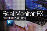 Real Monitor FX Photoshop Action, an Action Add-On by Creative Graphics (Thumbnail 1 of 4)