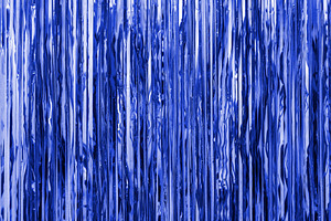 Blue foil strip background. Curtain, a Background Photo by Kolomiyets Viktoriya