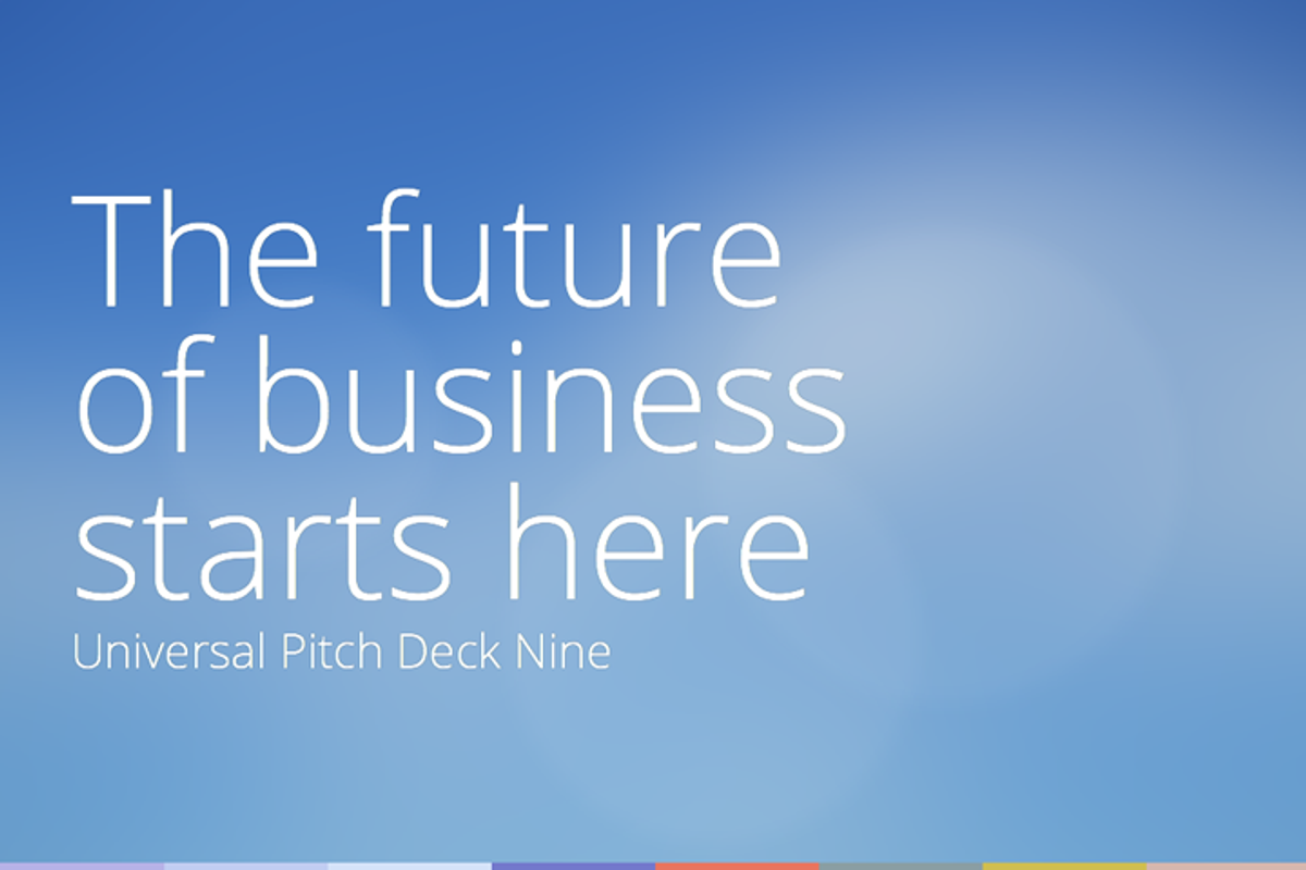 Universal Pitch Deck Nine Keynote, a Presentation Template by PitchStock (Photo 1 of 5)