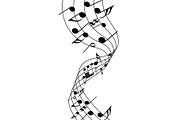 Musical Notes, a Decorative Illustration by Pavel Vectors (Thumbnail 2 of 6)