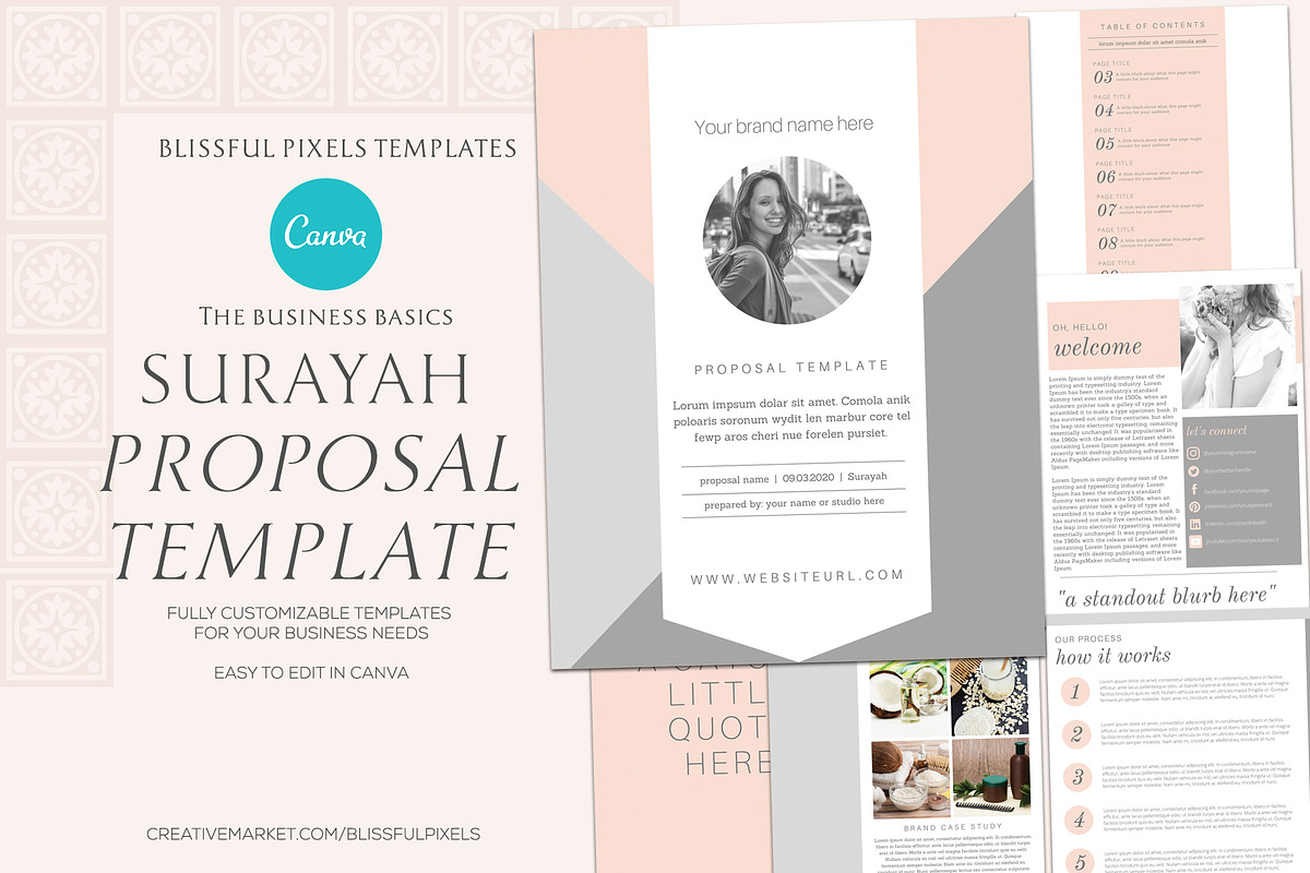Surayah - Business Proposal Template, a Brochure Template by Blissful Pixels (Photo 1 of 4)