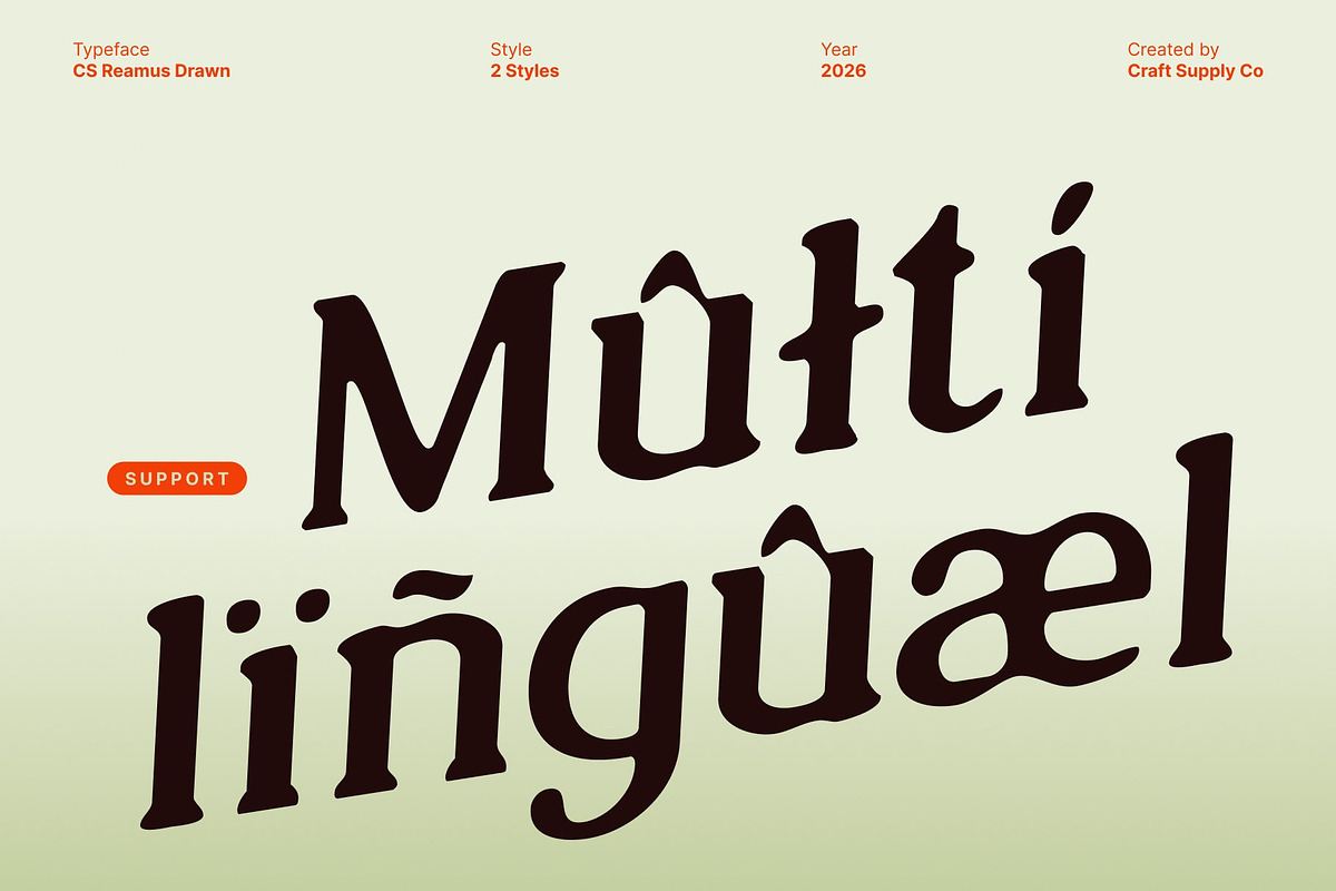 CS Reamus Drawn, a Serif Font by Craft Supply Co. (Photo 7 of 8)