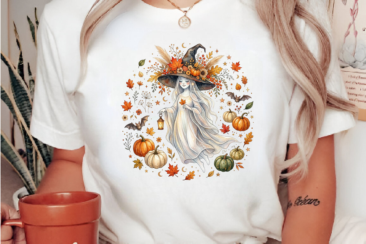 Halloween Cute Ghost, a Seasonal Illustration by CreationArt (Photo 3 of 3)