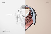 Wrapped Silk Scarf Mockup, a Mask Mockup by creatsy5 (Thumbnail 3 of 6)