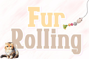 Fur Rolling - Handwritten, a Handwritten Font by Charmingbear59.design