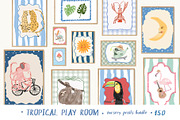 Nursery Wall Art Prints Bundle, a Background Graphic by Artemsky (Thumbnail 1 of 19)