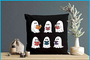 Ghost Reading Books Retro SVG, an Object Graphic by Creativeusart (Thumbnail 4 of 4)